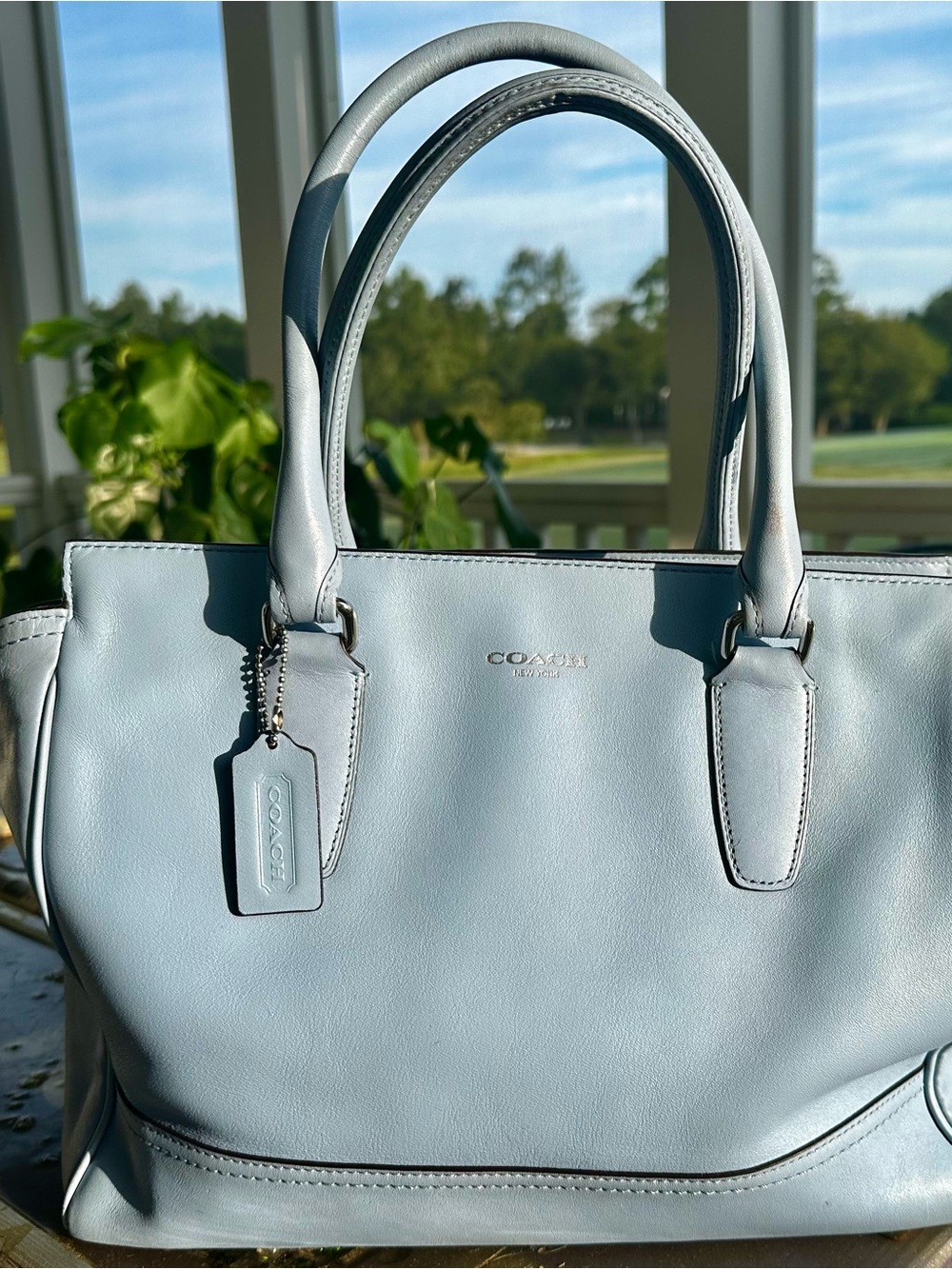 Authentic Vintage Coach Legacy Candace Carryall Leather Handbag - Style 24201